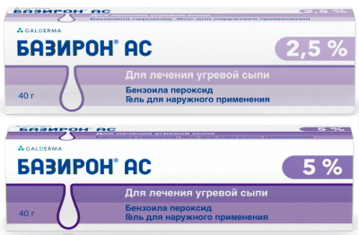 Базирон® АС (2.5 %): инструкция по применению, показания.