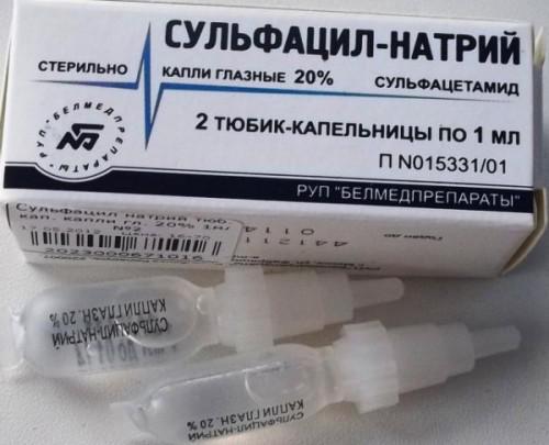 Сульфацил натрия – капли глазные: описание, состав, инструкция