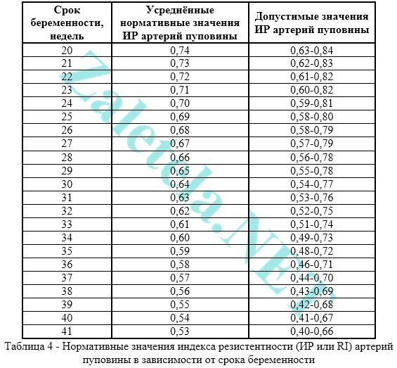 Нормы допплерографического исследования