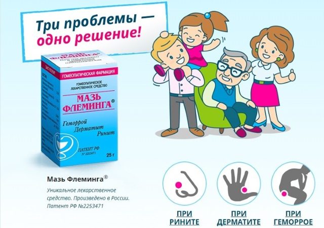 МАЗЬ ФЛЕМИНГА - инструкция по применению, цена, отзывы и аналоги