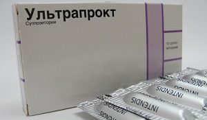 Ультрапрокт, свечи ректальные, 10 шт.