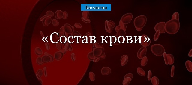 Кровь человека, состав и свойства крови