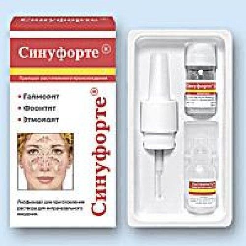 Отзывы врачей и больных о Синуфорте при гайморите: инструкция по применению