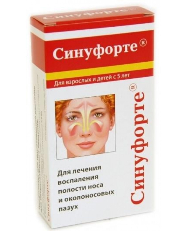 Отзывы врачей и больных о Синуфорте при гайморите: инструкция по применению