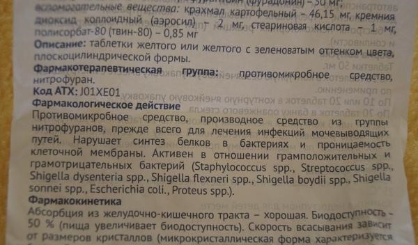 Фурадонин цена от 21 руб, Фурадонин купить в Москве, инструкция по применению, аналоги, отзывы