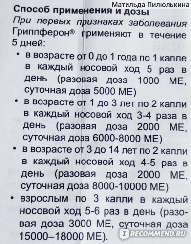 Гриппферон спрей инструкция по применению - ПОИСКАПТЕК.РФ