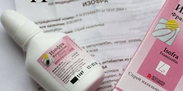 Изофра - спрей в нос, инструкция по применению