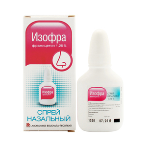 Изофра - спрей в нос, инструкция по применению