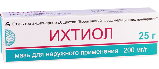 Ихтиоловая мазь - лечебные свойства и инструкция по применению для лечения заболеваний