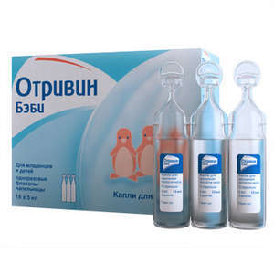 Отривин Бэби: капли в нос, спрей и аспиратор назальный, инструкция по применению