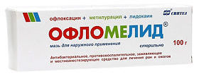 Инструкция по применению мази Офломелид - показания