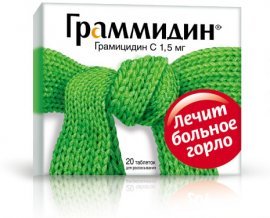 Граммидин – инструкция по применению, формы выпуска, показания