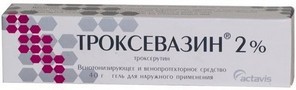 ТРОКСЕВАЗИН ГЕЛЬ - инструкция по применению, цена, отзывы